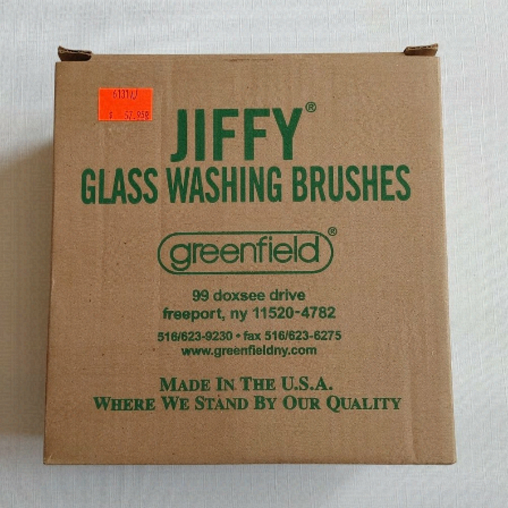 JIFFY Glass Washing Brushes NIB Greenfield